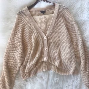 Topshop Slouchy Loose Knit Cardigan